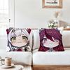 Cartoon cute  Genshin  Pillow Case Office Cushions Suitable For Sofa Car Bedroom Decorative Cushion Cover