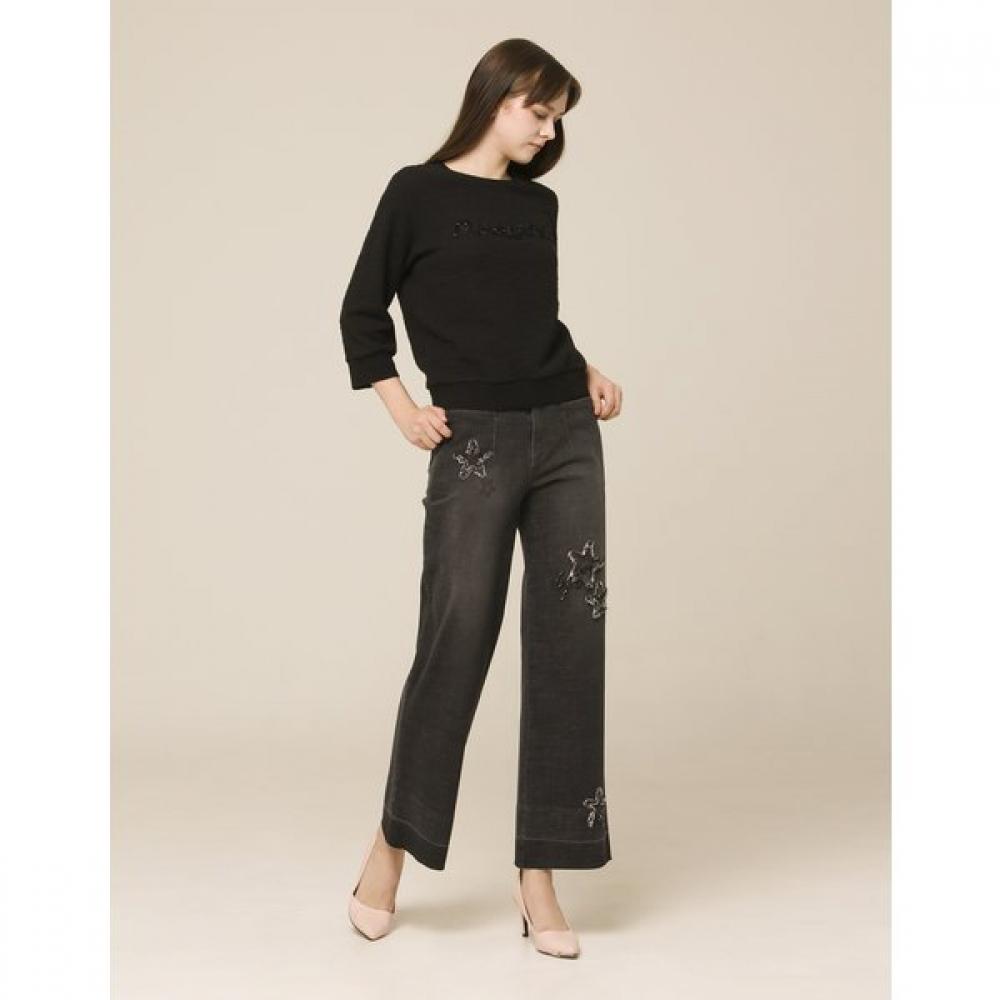 Son Jung Wan Multi Star Embroidered Denim Pants Zjl6161021