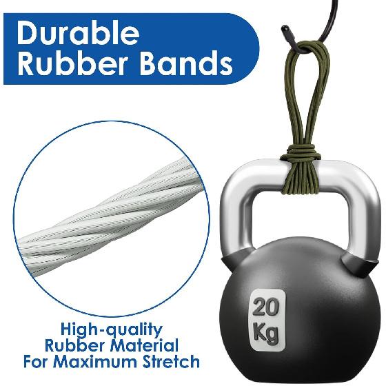 9PCS Large Rubber Bands for 55, 65 Gallon Trash Cans, Garbage Can Elastic Bands