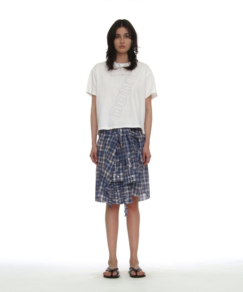PARTIMENTO WOMEN Dbr Print Regular Tee_White