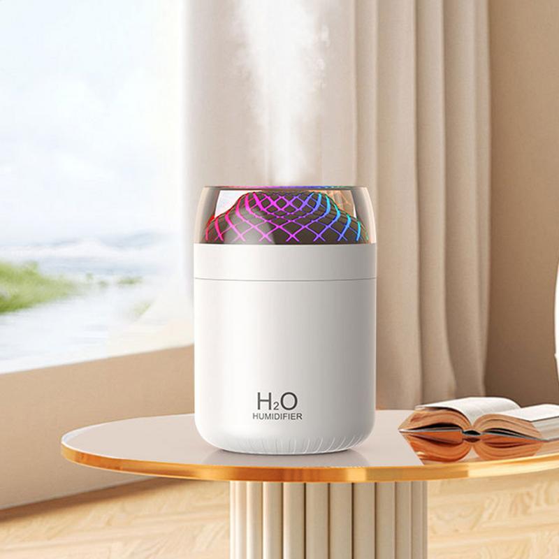 Small Room Humidifier USB Personal Humidifier Air Diffuser With Colorful Light Cool Mist Humidification For Living Room Bedroom