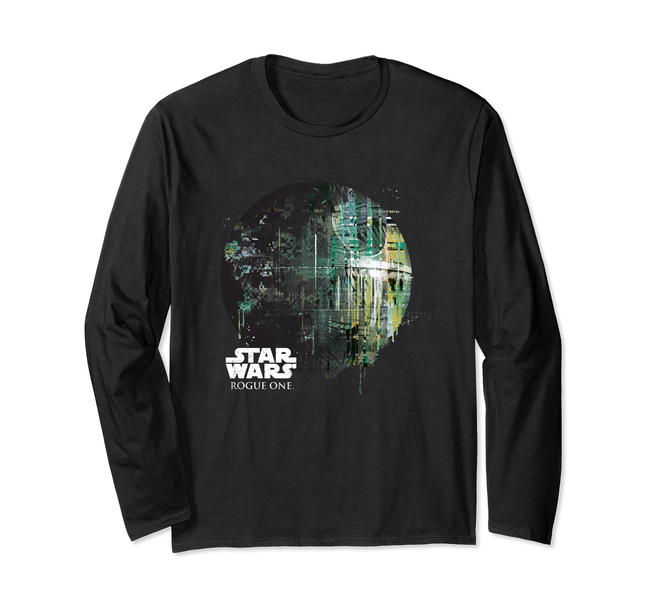Star Wars Rogue One Epic Death Star Dripping Big Chest Logo Long Sleeve T-Shirt
