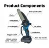 6inch Mini Chainsaw Cordless Set for Wood Cutting Tree Trimming Courtyard Household and Garden Portable Electric Chain Saw