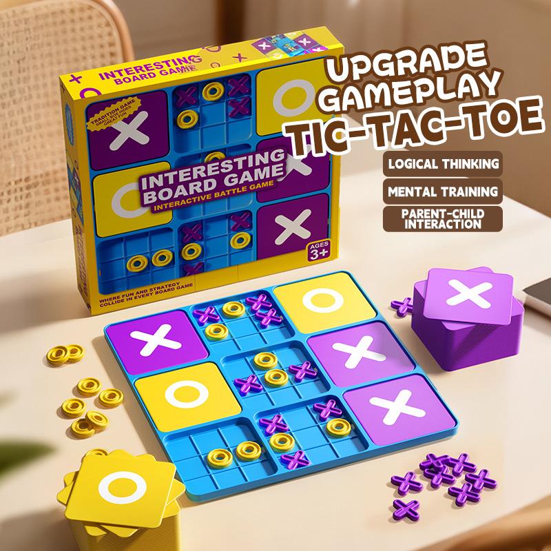 

New Nine-Square Grid XO Tic-Tac-Toe Training Board to Develop Logical Thinking and Cognitive Skills for Children.