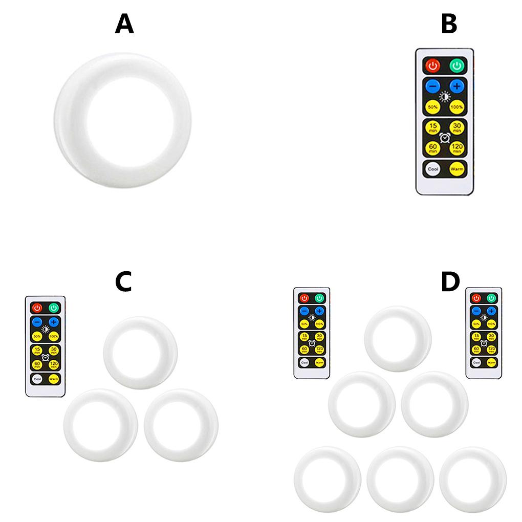 Cabinet Light 60lm LED Remote Control Closet Light Adjustable Home Stair Night Lamp