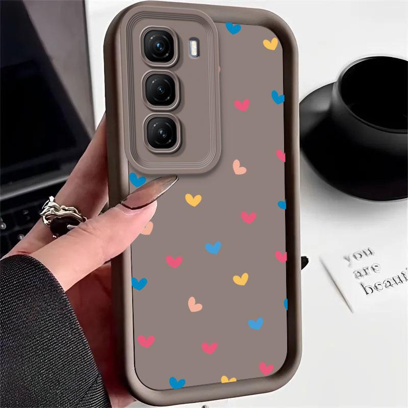 Phone Case For Infinix Hot 60 Pro 4G Hot60 Pro+ Plus 60Pro Hot 60i Case Trendy Stars Love Heart Soft Silicone Protect Cover