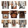 Halloween Table Runner Decoration Placemat Tablecloth Pumpkin Bat Flag Cloth Halloween House Horror Party Scary Decor