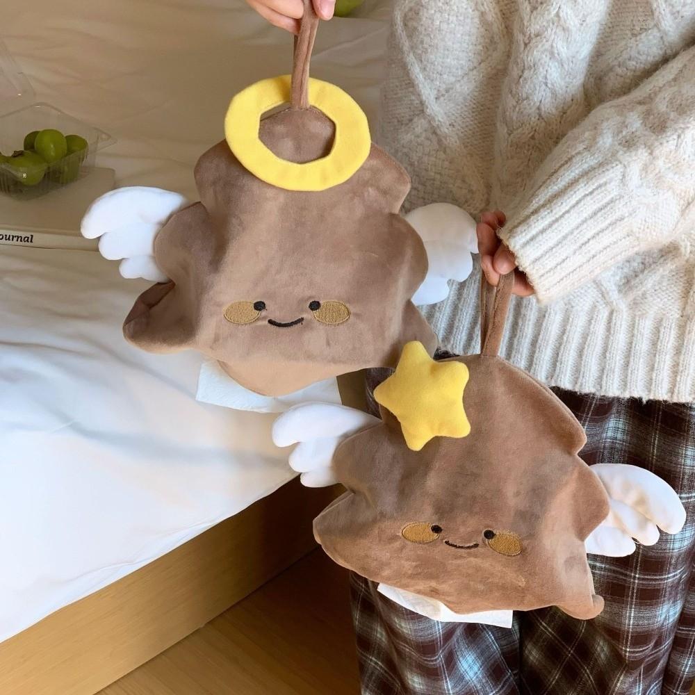 Waterproof Hanging Paper Bag Cartoon Napkin Storage Box Creative Tissue Box  Home Use