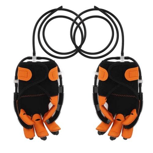 Rehabilitation Robot Gloves, XS/M/L Sizes, Finger Rehabilitation Trainer Replacement Gloves, Resin Fiber Gas Valve Robot Splint Gloves for Stroke, Lef