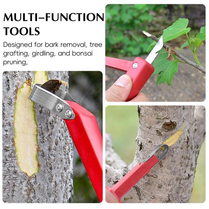 2 Stuks Boomenschorshersteller Fruitboom Rotziekte Schraper Boomgaard Gereedschap Dubbel Gebruik Boom Krassen Boomenschors Schrapen
