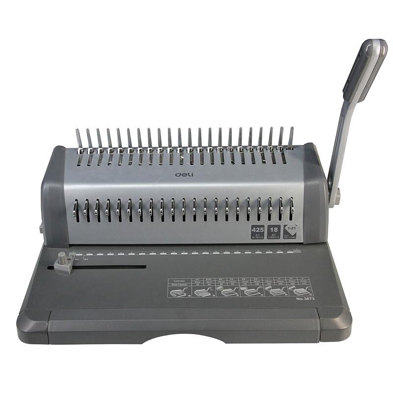 Deli 3873 Manual Comb Binding Machine CN plug (adapter included)