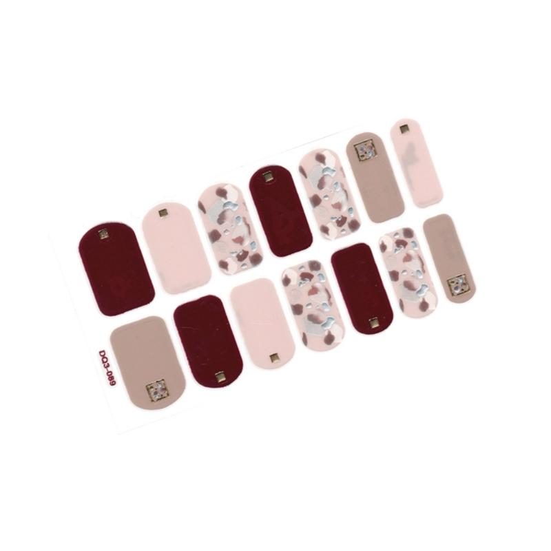 

Наклейка для ногтей, полная упаковка для ногтей, наклейка на полоску лака для ногтей, гель-наклейка для ногтей, полоски для ногтей, блестящая наклейка для дизайна ногтей