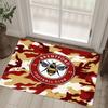 Brentford Football Design Crystal Velvet Carpet Cozy Non?Slip Printed Rug For Bedroom Living Room Entrance