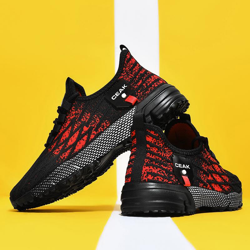 Scarpe da Passeggio da Uomo Taglia Grande Design Retrò Trendy Ammortizzazione Antiscivolo Strada Quotidiano Jogging Leggere Sneaker Casual da Uomo