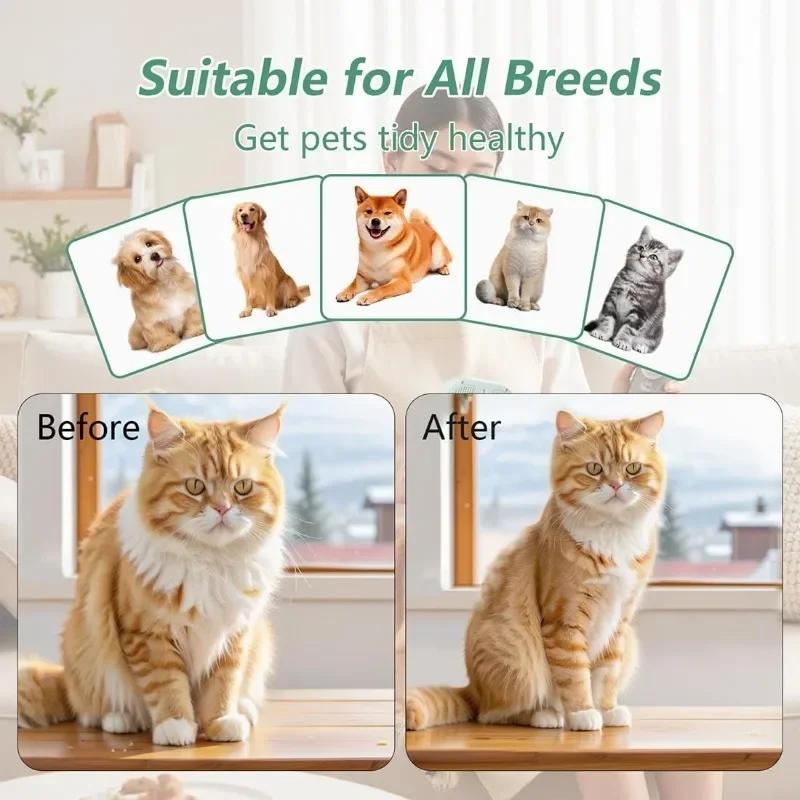 Pet Spray Hair Comb Professional Electric Hair Straightener Comb Brush For Cat Pet Massage Comb Steam Brush For Hair Care