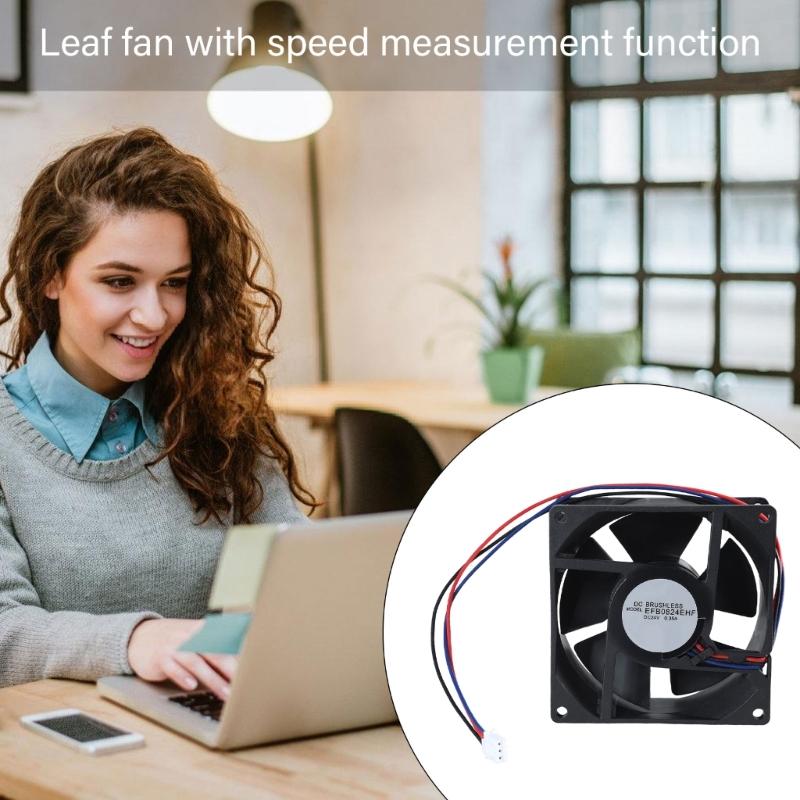 EFB0824EHF 8cm Fan 24V 0.35A DC24V Speed Measurement Cooling Fan Low Noise 80x80x32mm
