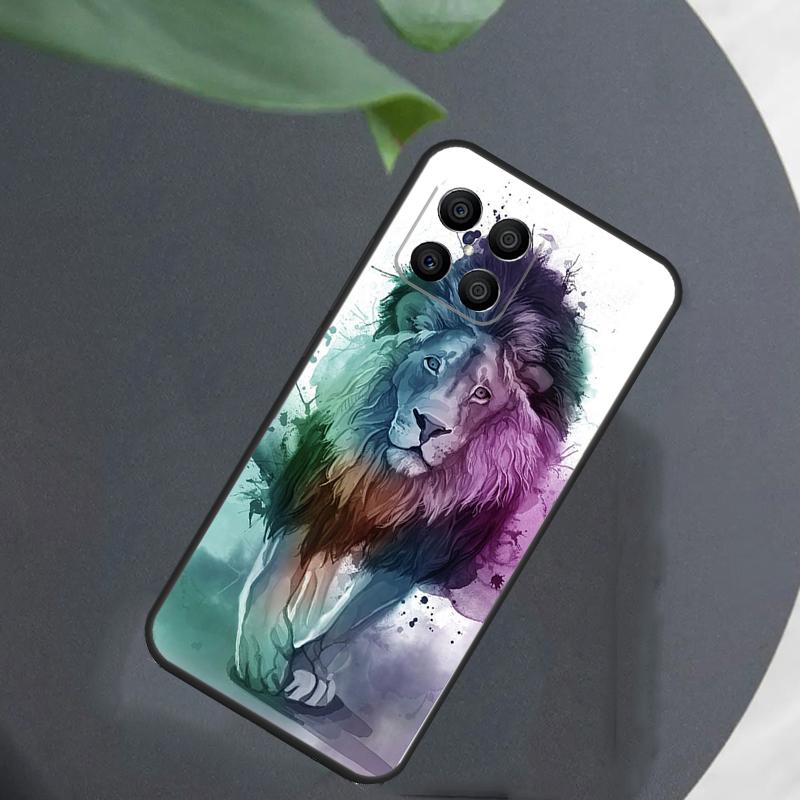 Lion Animal For Honor Magic 5 6 7 8 Pro Case For Honor 400 200 50 70 Lite X8c X8b X9a X9b X9c X9d Win RT
