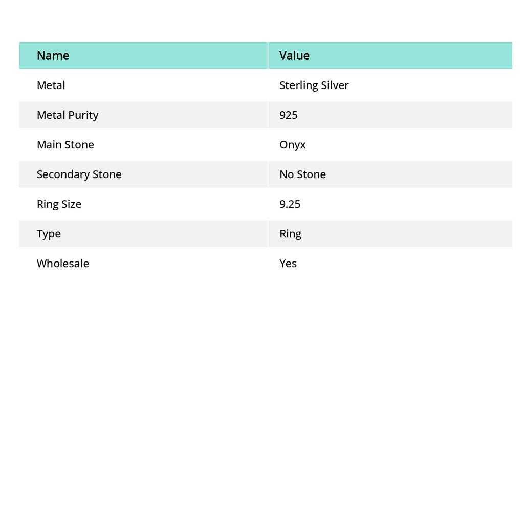 Natural Green Onyx Gemstone Handmade 925 Sterling Silver Ring Size 9.25 W6q25