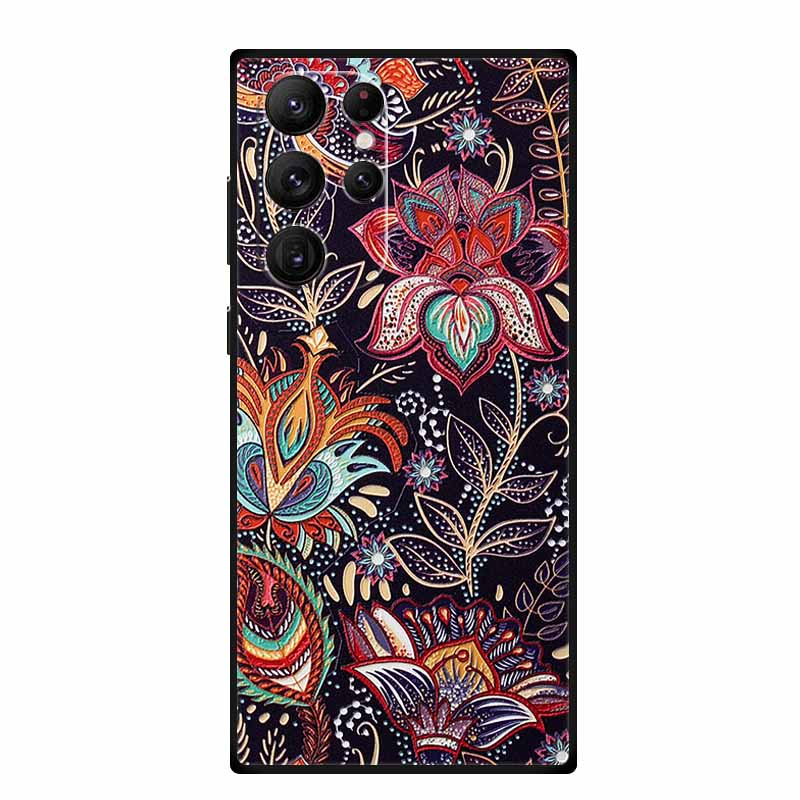 3D Emboss Case For Samsung Galaxy S25 Ultra Phone Case Soft Silicone Coque For Samsung S25 S23 S22 S24 Ultra Back Cover Case Bag