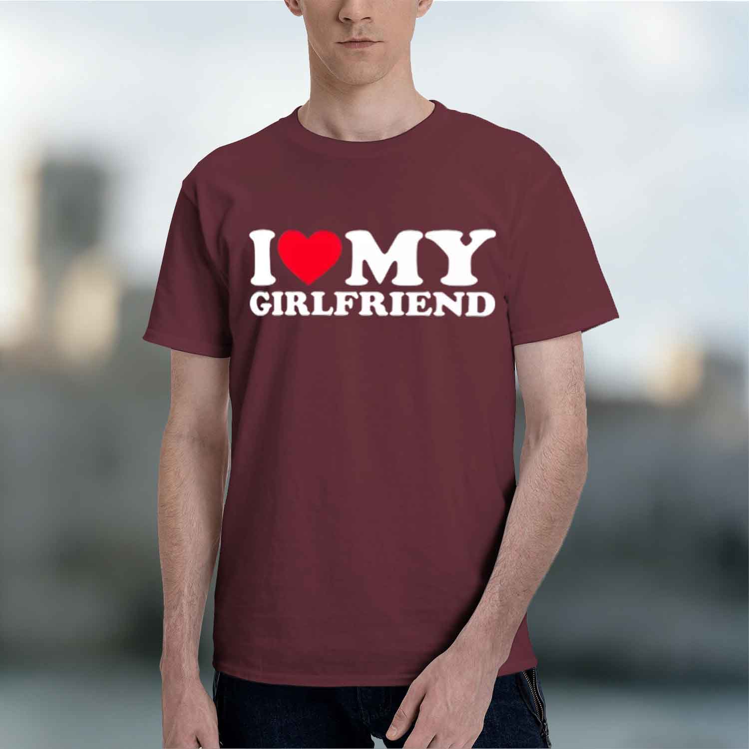 2026 New Model Valentines Day T Shirts I Love My Boyfriend Clothes I Love My Friend T Shirt Unisex Unisex Valentines Day Couple Gi S