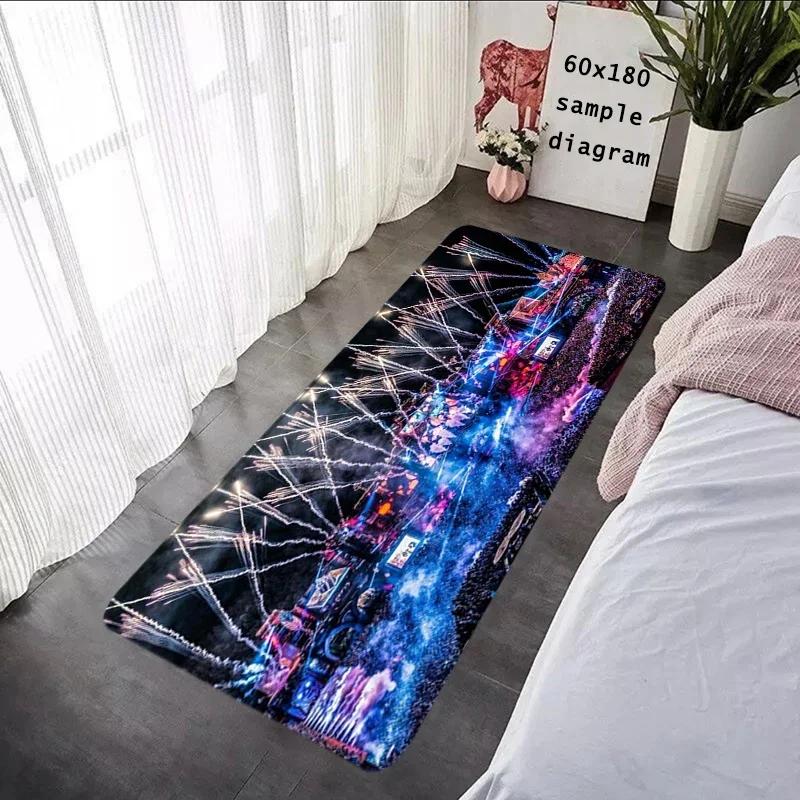 Living Room Inside Rugs Soft Carpet TOMORROWLAND Music Festival Foot Carpets Entrance Doormat Kawaii Rug Floor Mats Non-slip Mat