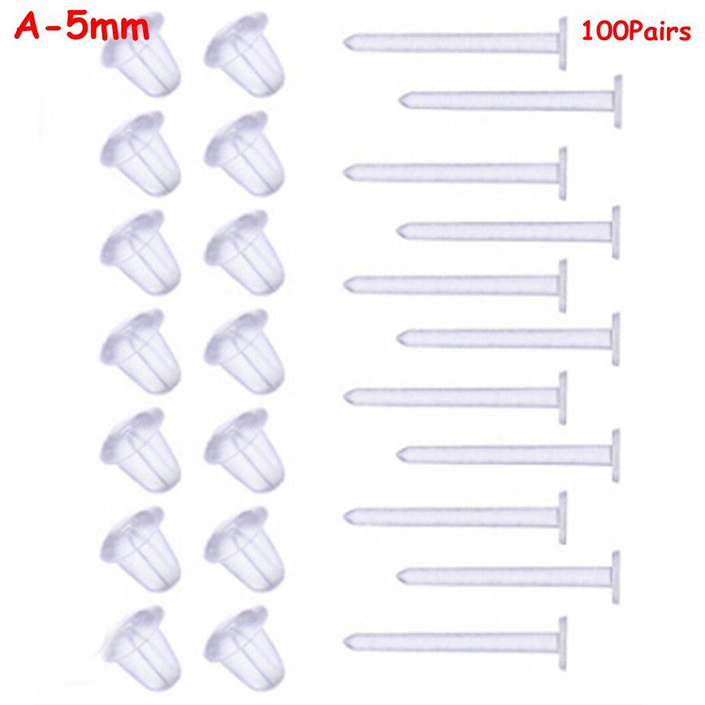 DIY Jewelry Findings New Plug Earring Earring Back Stoppers Ear Post Nuts Rubber