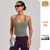 Cross-Strap Quick-Dry Yoga Vest: Versatile Running Sports Top with Stylish Back Design