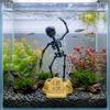 Gotischer Tanzender Skelett Aquarium Sprudler 3D Gedruckter Wasser Tanz Schädel Halloween Dekoration