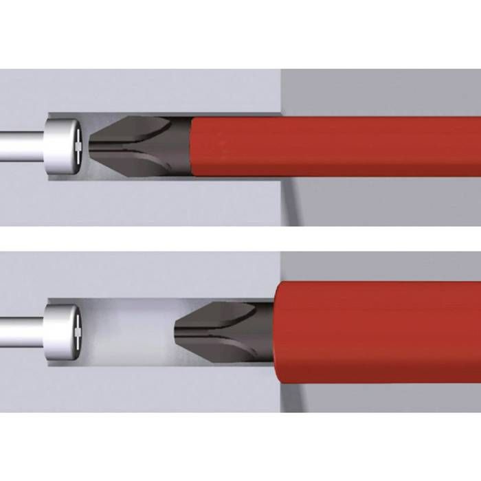 Wiha softfinish jeu de tournevis d'électricien 12 pièces slimfix 41003