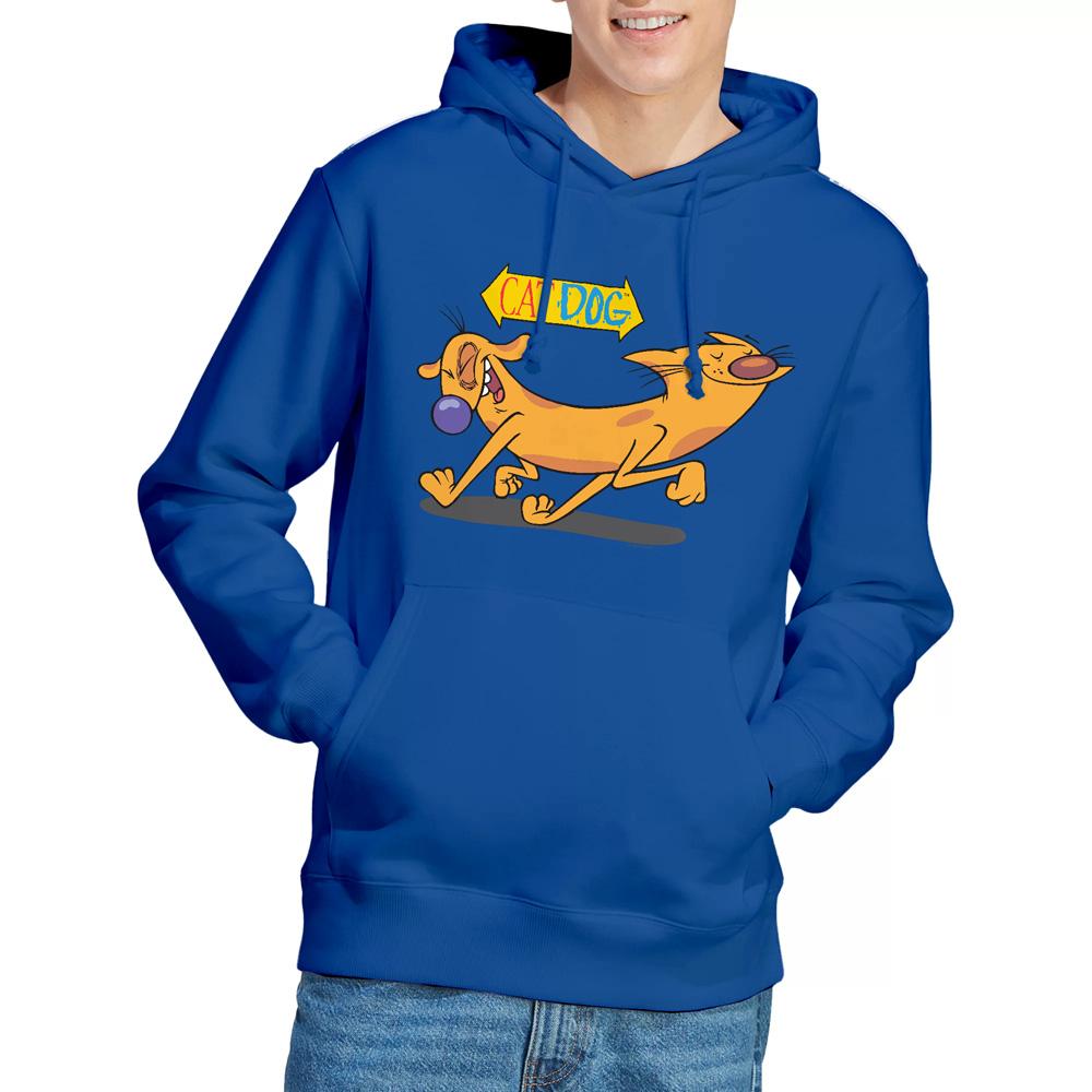 CatDog Mens Happy Paws Hoodie