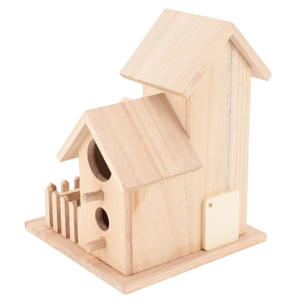 1pcs Multifunctional DIY Birdhouse Kit Handmade Craft Garden Bird House DIY Craft Activity