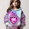 Children's Clothing Girl Hoodies Long Sleeve 3D Print Kids Spring Fall Clothes Casual Festivals Party Pullover Girl Clothes Tops