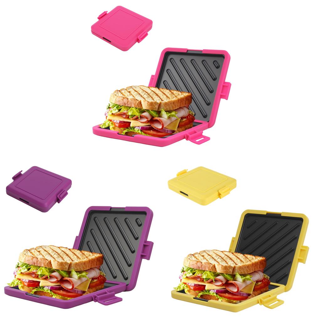 Microfiber Silicon Toast Pan For Breakfast Sandwich And Hot Dog Cooking