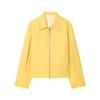 Women's Solid Color Fashionable Sleeve Long Sleeved Zipper Casual Top  Jacket Jacket