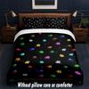 Among Us Design Bed Bedding Set 1 Duvet Cover + 2 Pillowcases Soft Breathable Household Bed Linens