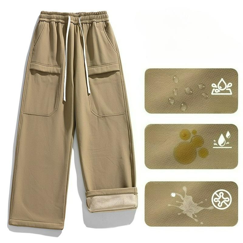 Three-proof Assault Pants Men's Autumn and Winter Straight Men's and Women's Outdoor Plus Velvet Thick Warm Tooling Casual Functional Sports Pants