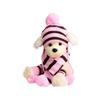 6Pcs/Set Cosplay Dressing Up Stripe Knitted Puppy Costume Pet Warm Hat Scarf Dog Socks Cat Clothes