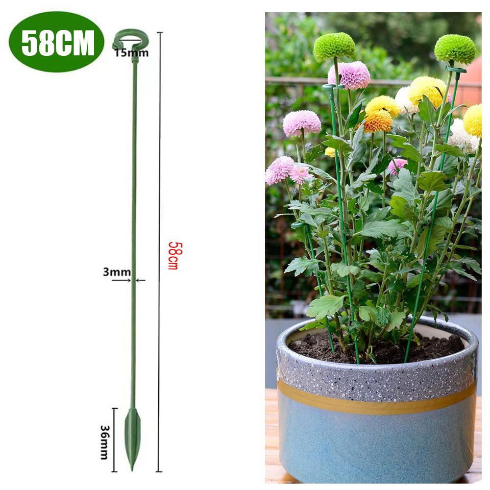10 PEZZI Supporto a Forma di Palo, Staffa per Fioriera, Telaio Fisso Anti Allettamento e Protezione Foglie per Piante in Vaso e Fiori, Stabile e Durevole