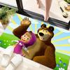 Russian animation Masha and the Bear Fairy Tale Cartoon Carpet Soft Home Living Room Bedroom Door Mat Outdoor Picnic Ground Mat rug T6