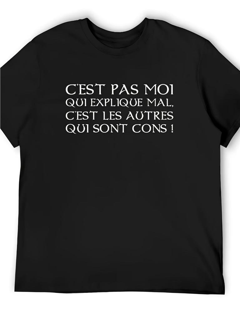 Unisexs Humorous Tshirt with The French Quote From The TV Series Camelot Others Are Stupid Casual and Fun Tshirt