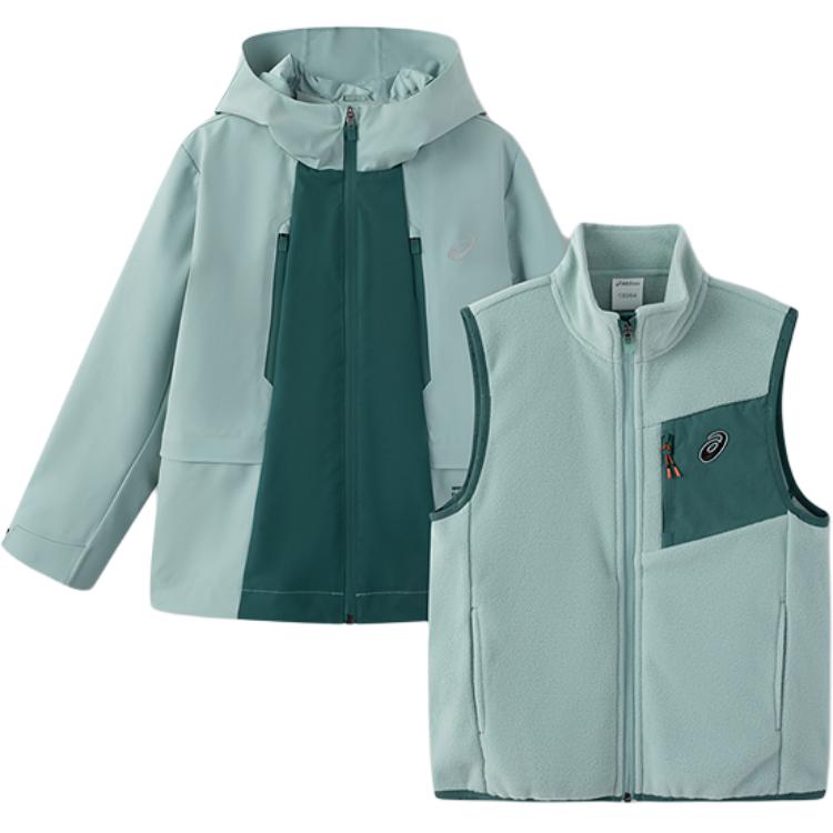 ASICS Windbreaker Jacket Urban Trendy Green Children Aged 3 7 Years Old 331251053018-300 170