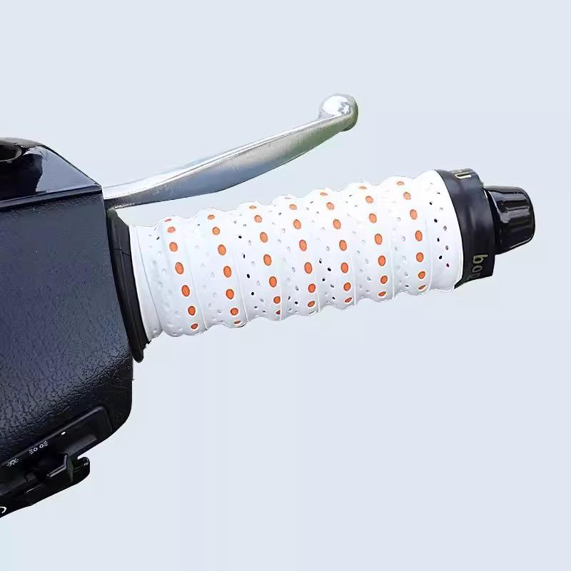 Colorful Non-slip Silicone Handlebar & Brake Grips for Electric Motorcycles - Summer Comfort, Waterproof