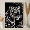 DIY Sady Diamond Art Bílý tygr Bez rámu 35x45cm Sady Diamond Painting Gem Art pro Dospělé/Začátečníky Nápad na dárek Dekorace na stěnu do domácnosti