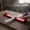 Adjustable Multi Angle Ruler Protractor with Depth Gauge for Woodworking Leveling Posit