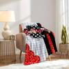 1pc Flannel Minnie Mouse Red Polka Dot Bedding Throw Blanket