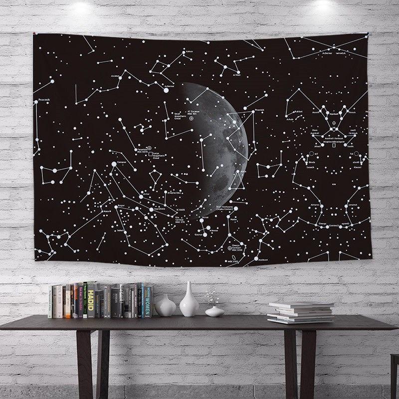 VIKAMA American Minimalist Mandala Tapestry Wall Decoration Living Room Bedroom Dormitory Easy To Hang Home Decoration