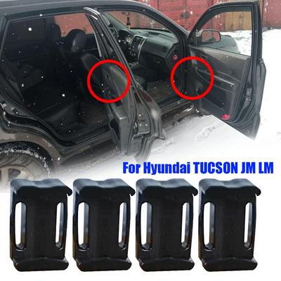 4 adet Naylon Ön Arka Araba Kapı Kontrol Kayışı tamir kiti Stoper Sönümleme Klipsi Hyundai TUCSON JM LM 2004 2005 2006 2007 - 2015