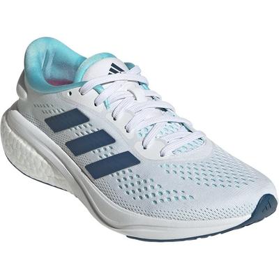 Adidas Supernova 2 Running Shoes, Women's, White/Wondersteel/Bliss Blue (GW9100), Size 22.5 Cm