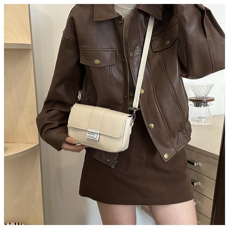 Herbst 2024 Retro Klassische Texturierte Kleine Quadratische Umhängetasche für Damen