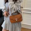 New fashion portable small square bag women's 2025 trendy versatile shoulder bag casual simple messenger women's bag